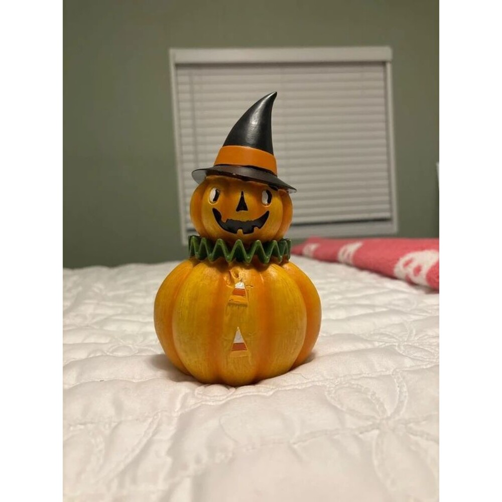 whimsical pumpkin head decor